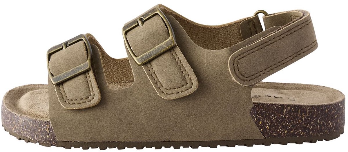 Next - Jongens - Sandalen met verzacht voetbed, dubbele gesp en brede pasvorm (G) - Naturel
