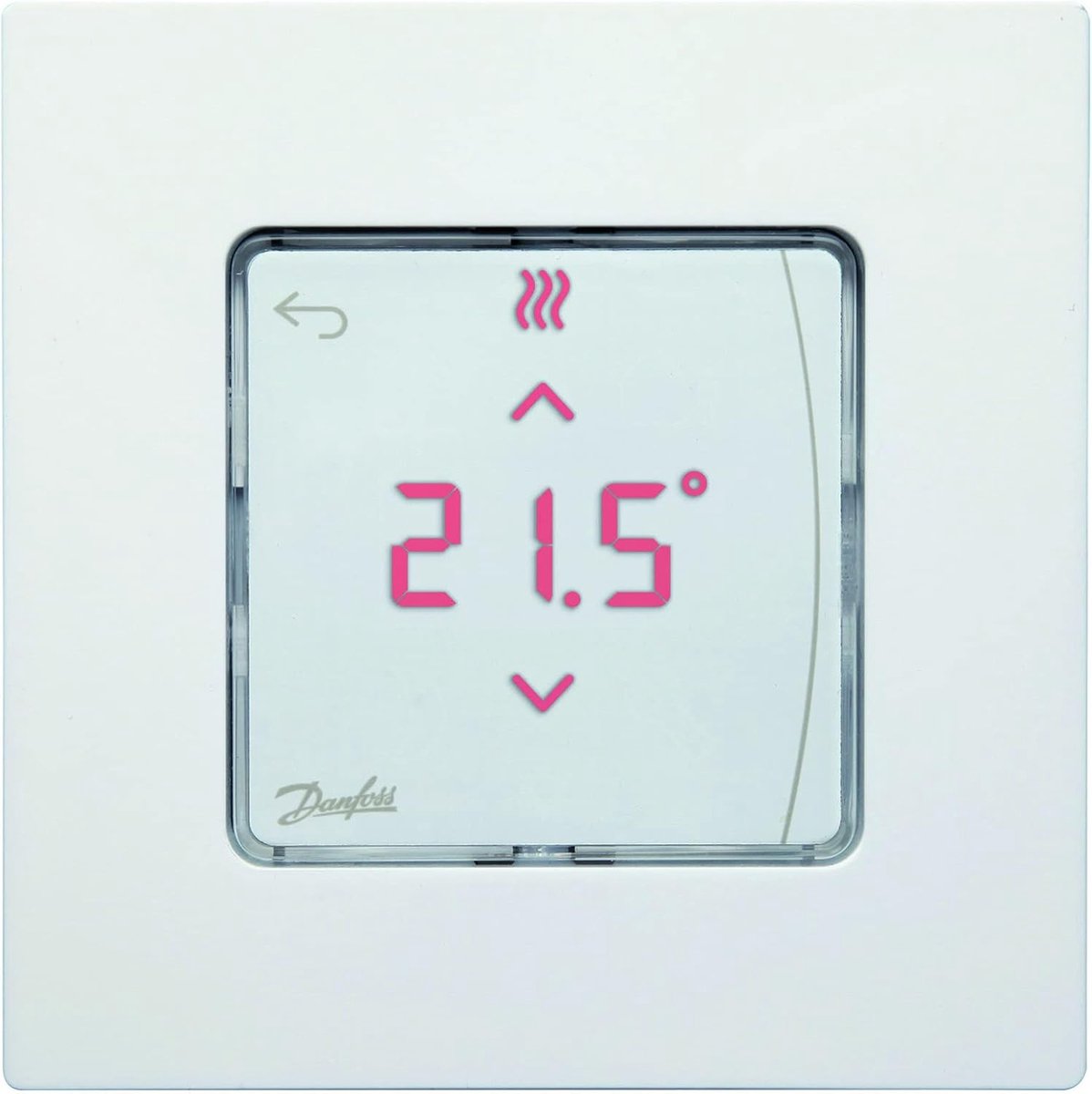 Digitale Opbouw Kamerthermostaat voor Hydraulische Vloerverwarming - Icon Display - Wit