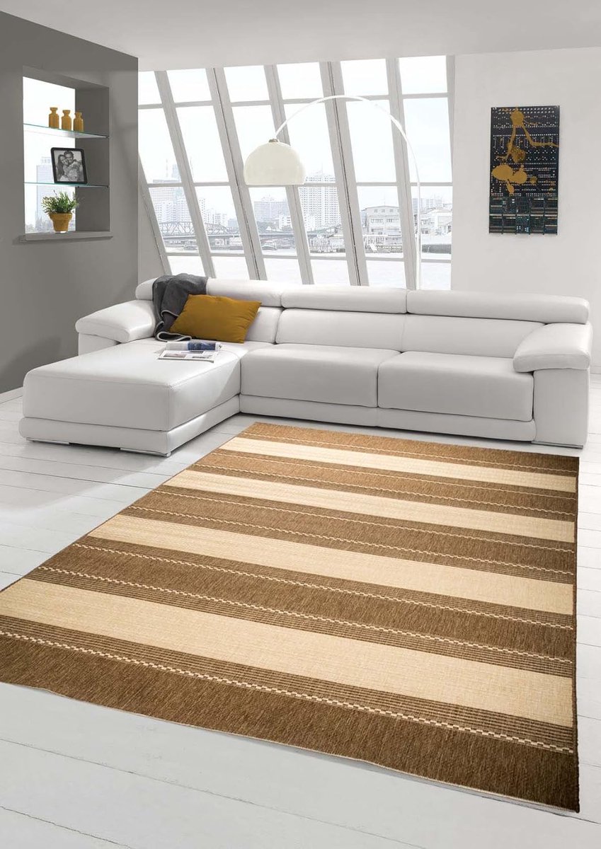 Keuken Tapijt Loper - Keukenkleed Gestreepte Vloerbedekking - Keuken Decoratie - Sisal Opt