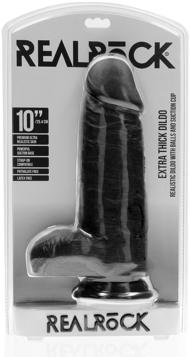 Extra Thick Straight with Balls 25,4 cm - Black
