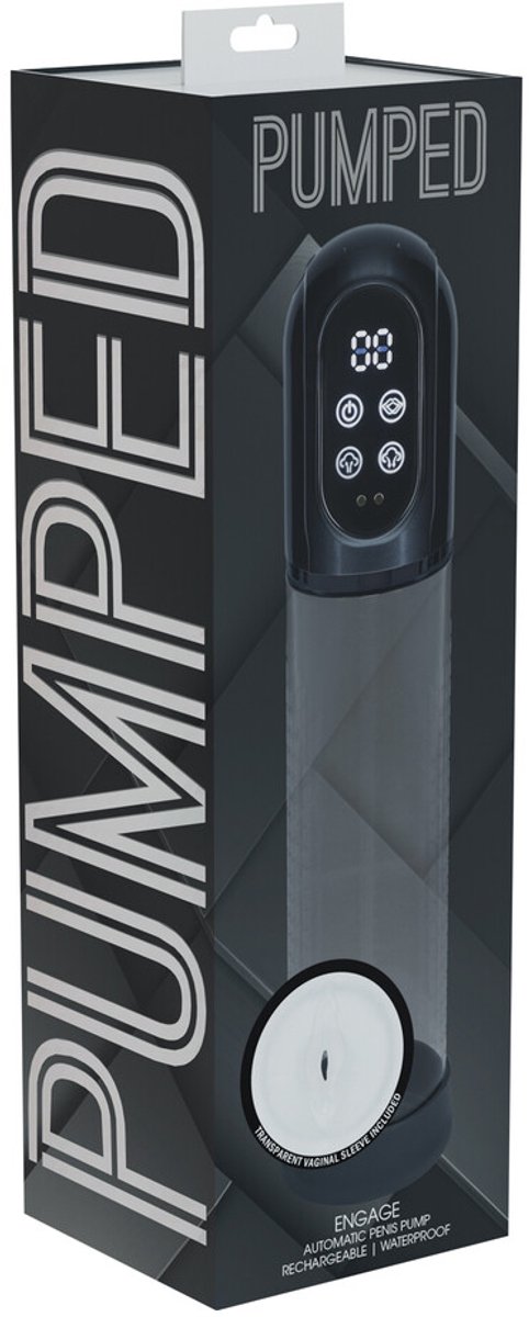 Engage - Automatic Waterproof Penis Pump and Masturbator - Gun Metal