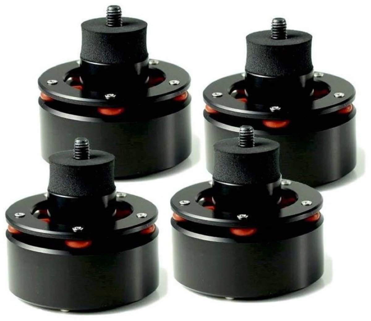 Isonoe anti-rumble voeten M6 zwart voor Technics SL-1200 MK2 MK7 (set van 4 stuks)