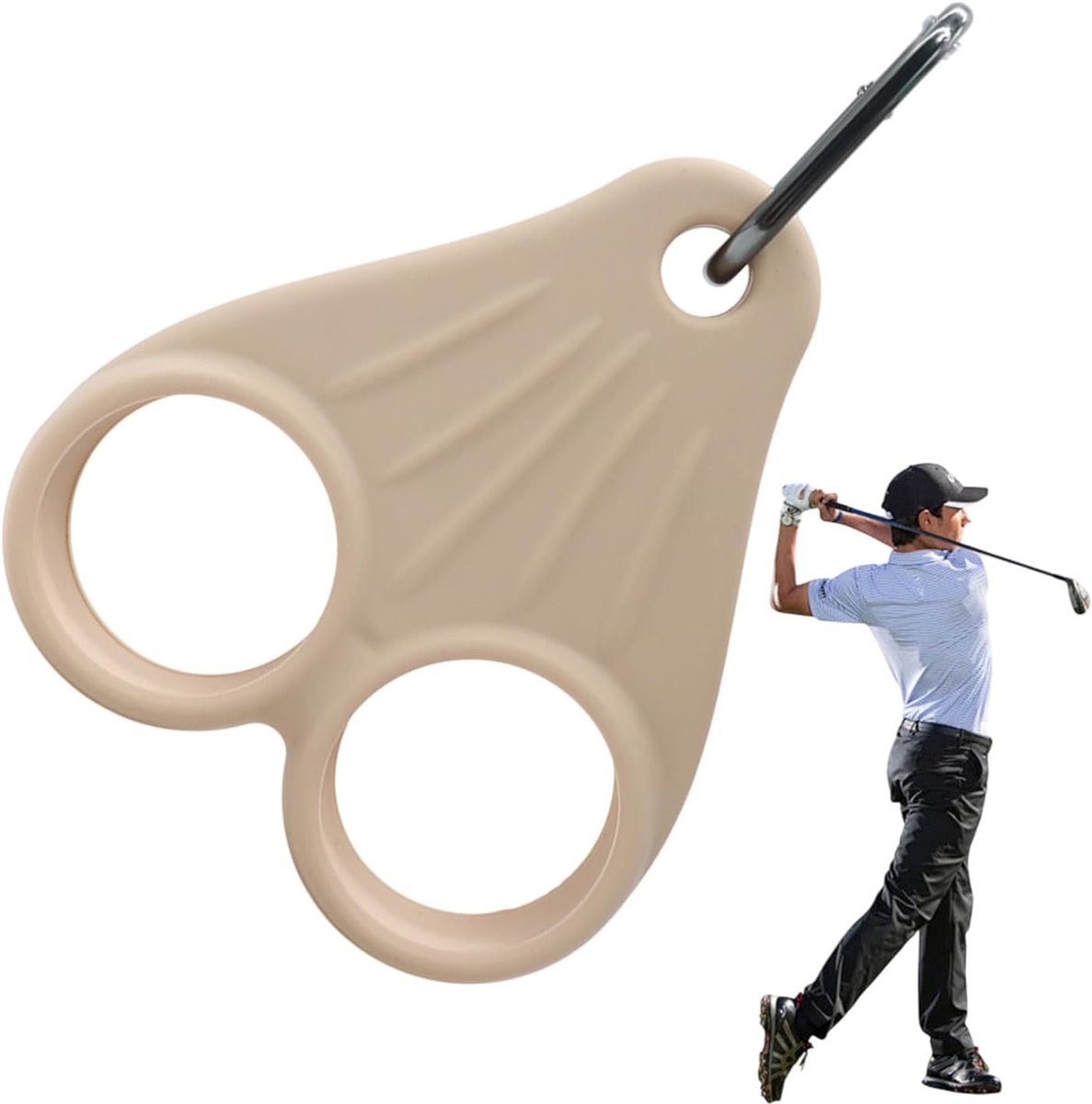 Set van 2 golfbalorganizerclips, leuke sportorganizerclips | Draagbare golftas voor aan de riem