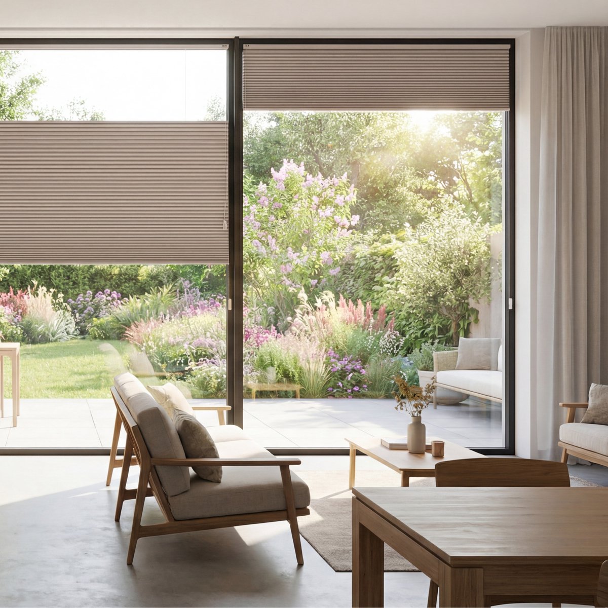 Dutchblinds - Plisségordijnen - verduisterend - Sand - 40 x 175 cm - Raamdecoratie op maat – foto 6