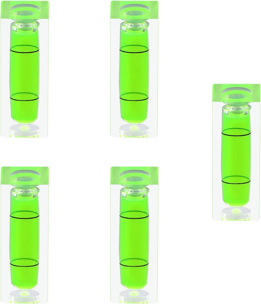 5x Mini Waterpas Vierkant - Hoge Precisie Bellenniveau voor Meten en Uitlijnen