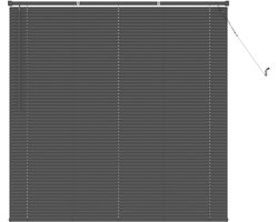 vidaXL - Venetiaanse - jaloezie - Zilvergrijs - 150 - x - 160 - cm - 25 - mm - PVC