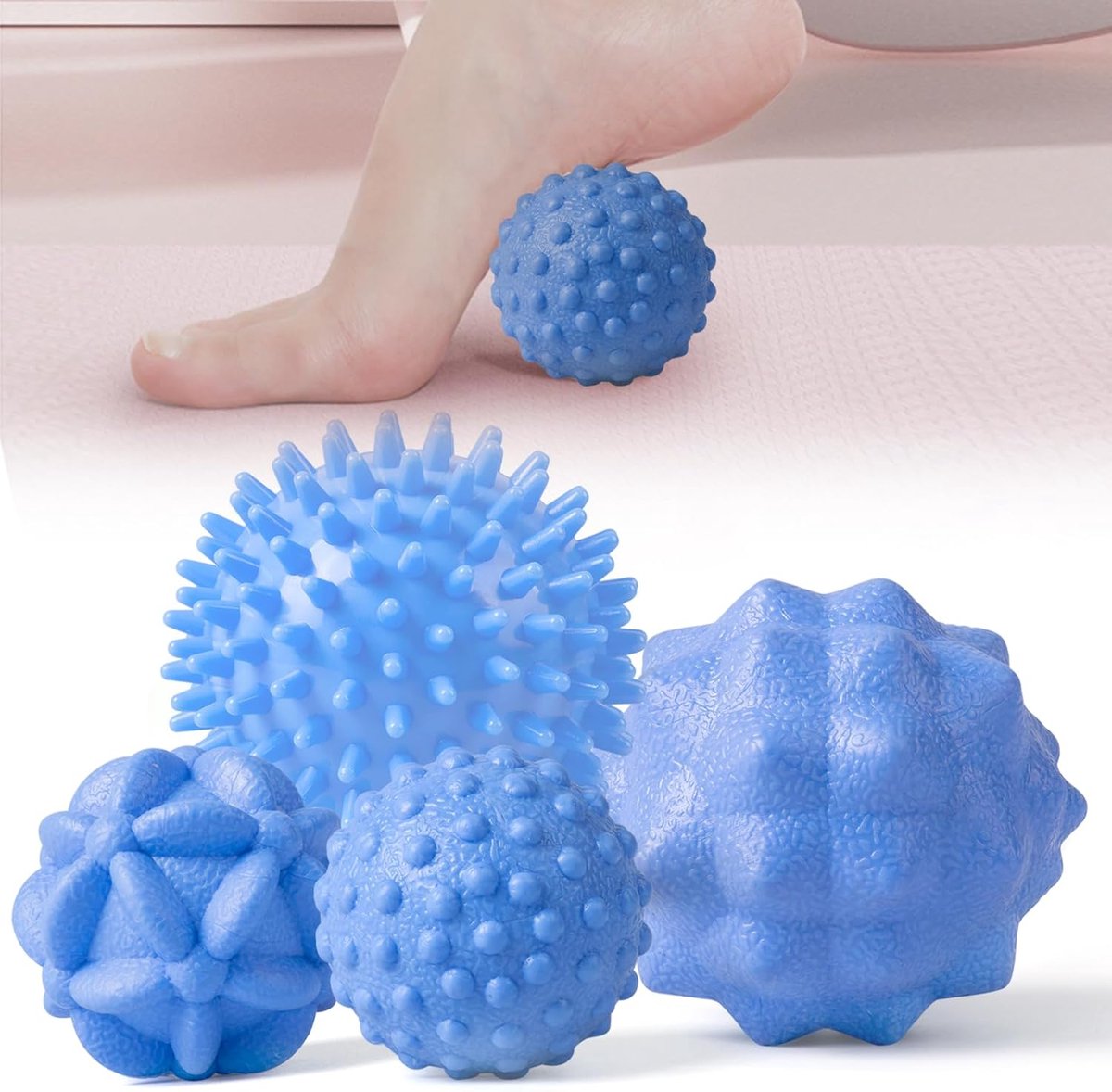 Set van 4 Kleine Massageballen voor Diepe Spierontspanning