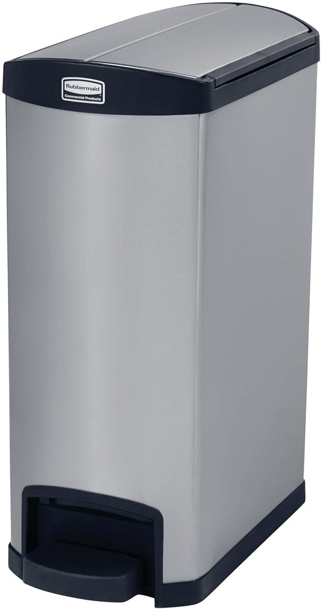 Ronde Pedaalemmer 50 Liter RVS Uitstraling - Zwart