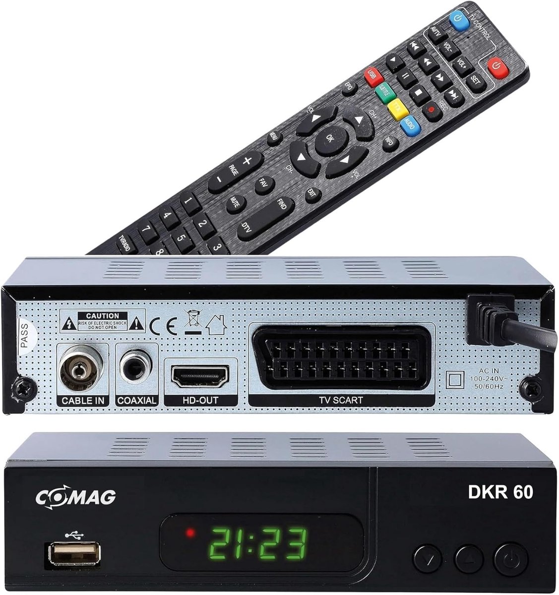 Digitale Full HD Kabelontvanger met Opnamefunctie en USB