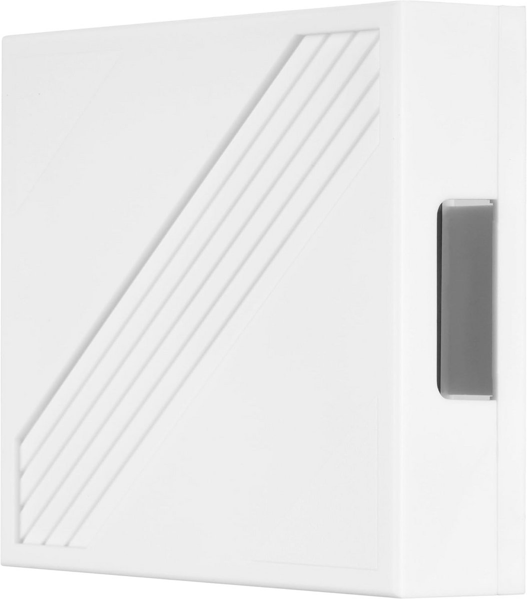 Deurbel Dubbele Klank - Gong Bel - Bezoekers Ontvangen - Mechanisch Geluid - 78 dB - Wit