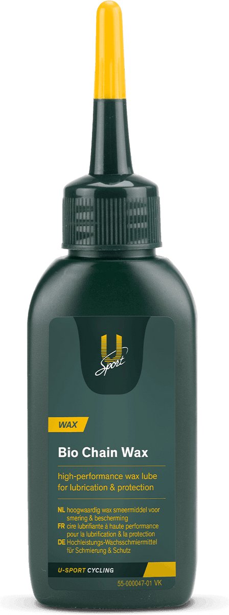 U-Sport Bio Chain Wax - 50 ml - Biologische Kettingwax & Esterolie - Voor een Schone & Stille Ketting - Race, MTB & Gravel
