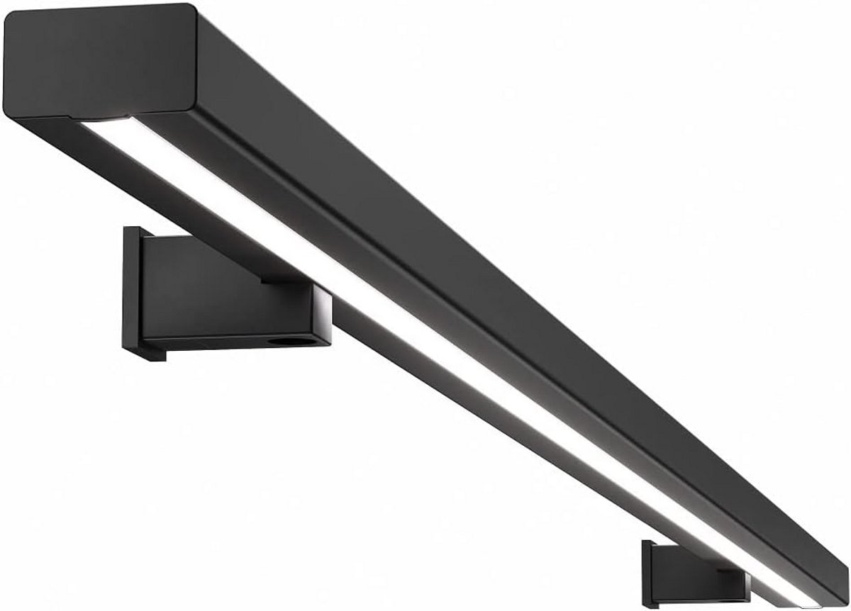 Slanke LED Wandleuning van Staal met Geïntegreerde Verlichting in Diverse Kleuren