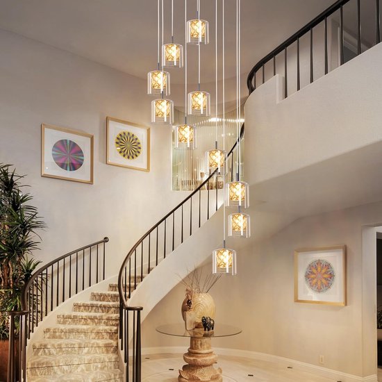 Lustres en cristal pour éclairage créatif dans les halls