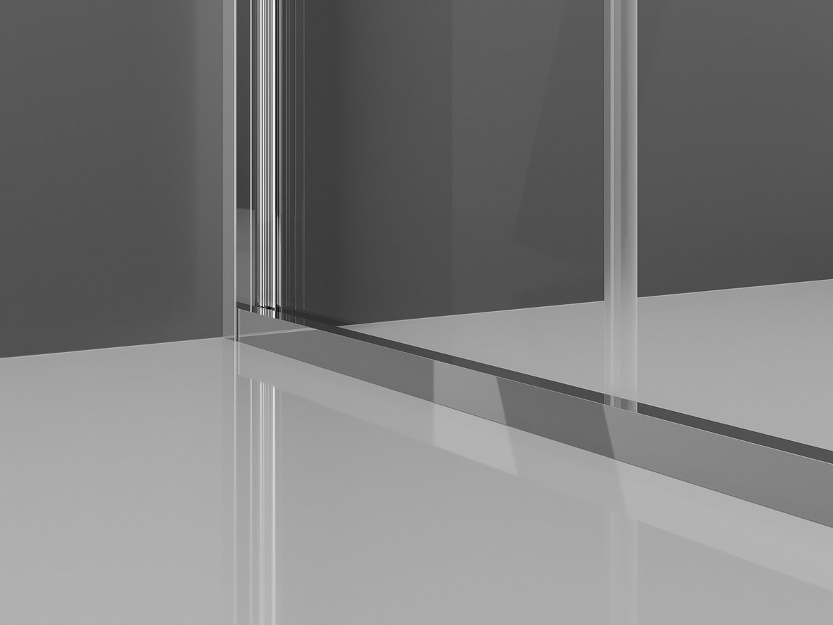 Mexen Exo opvouwbare douchecabine 70 x 70 , transparant, chroom - 816-070-070-01-00