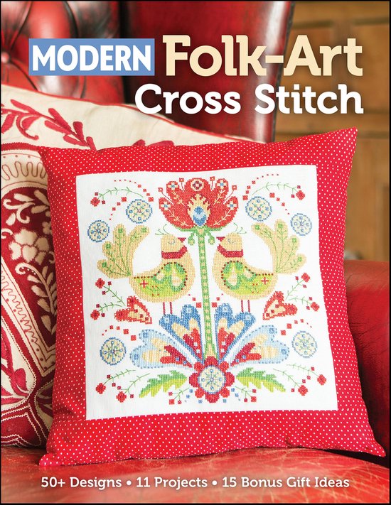 Modern Folk-Art Cross Stitch - cover