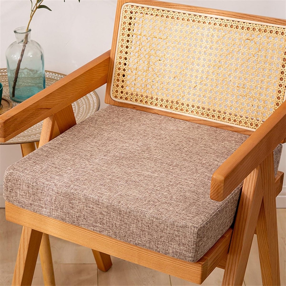 Comfortabel Vierkant Zitkussen voor Stoelen en Fauteuils - Dik en Antislip