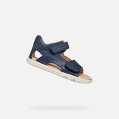 Geox J Borealis Boy E Sandalen voor jongens, Navy Oranje, 34 EU