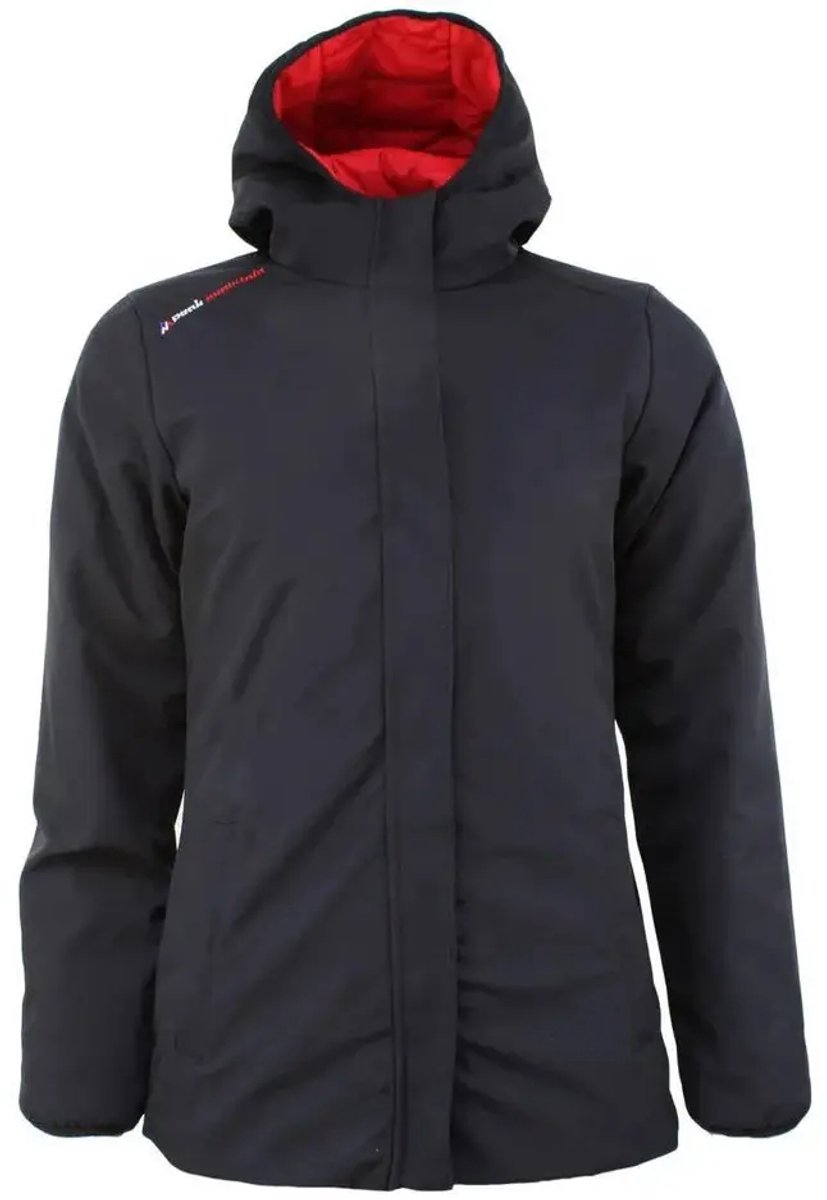 Donsjack omkeerbare parka voor dames Peak Mountain Asario Zwart