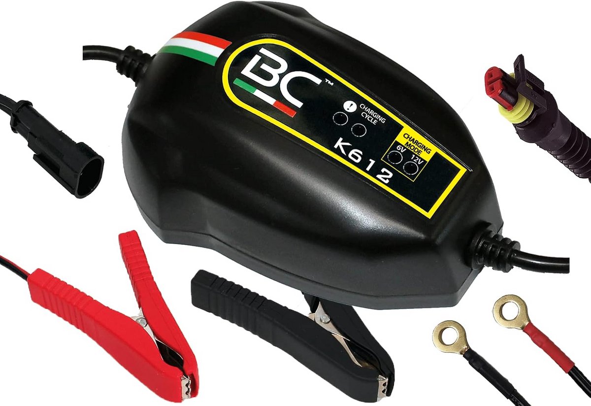 Intelligente Acculader en Druppellader voor Auto en Motor (6V/12V)
