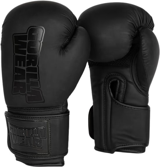 Gants de boxe Gorilla Wear Kodiak - Zwart - 14 oz