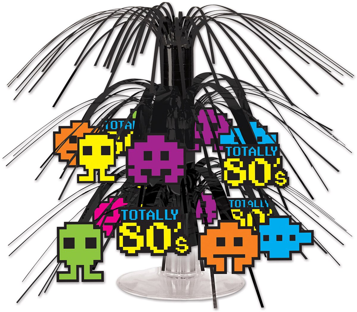 360 DEGREES - Jaren 80 Cascade Tafelstuk 8-bit 19 cm