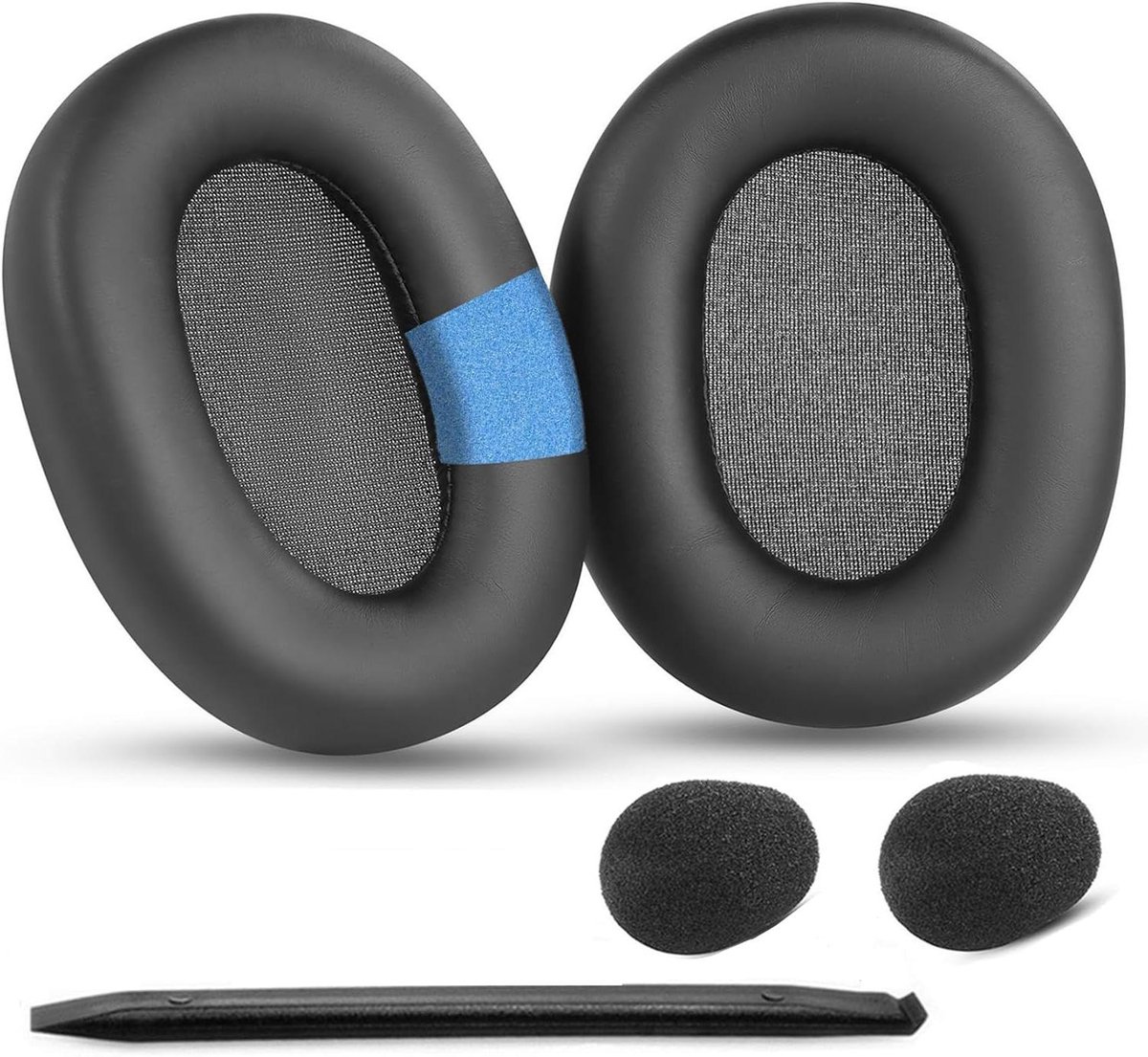 Oorkussens Vervanging Compatibel met Headset - Zwart - Zachter Eiwitleer - Geluidsisolatie