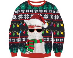 Ugly Christmas Sweater Kersttrui Heren Dames Groen Uniseks Fijn Gebreid