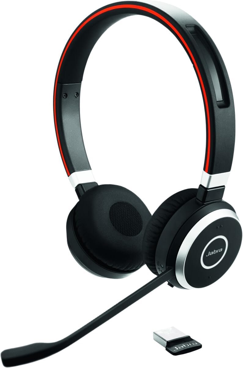 Draadloze Stereo Headset met Ruisdempende Microfoon en Bluetooth voor Teams