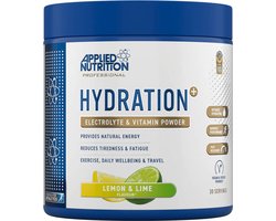 Applied Nutrition - Hydration+ - Complete Electrolyte & Vitamin Powder - Lemon Lime - Hydratatie - Elektrolyten - Electrolytes - Hydration - Magnesium