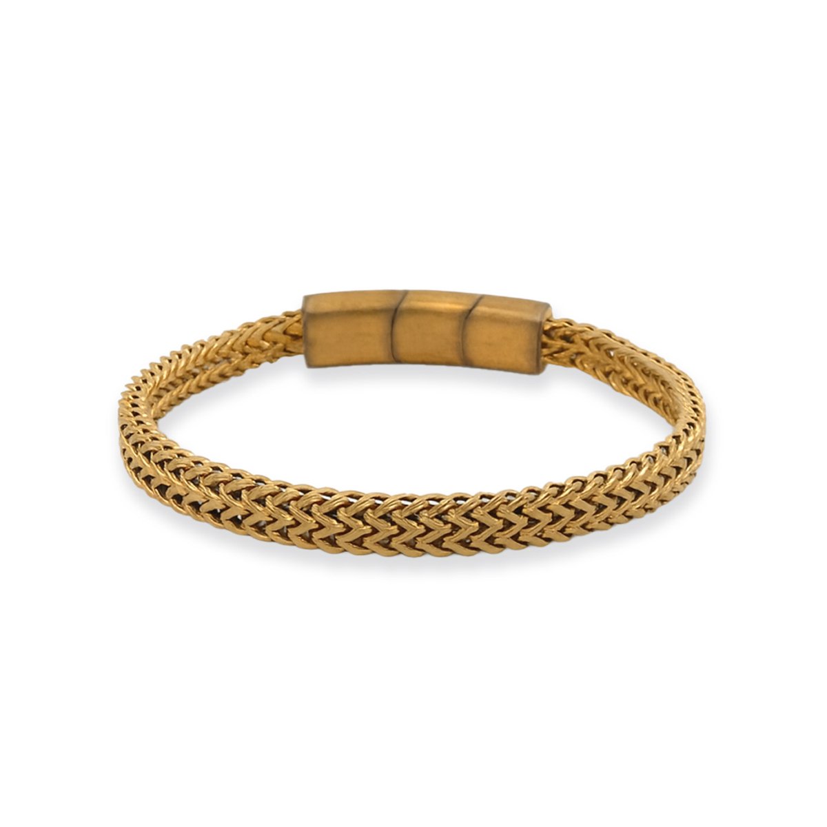 7KB-0172 - Kaliber Chain Bracelet Extender – 21 cm – Heren armband – Vintage goudkleurig