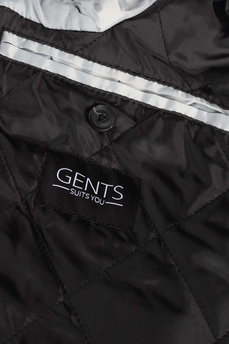 GENTS - Coat stand-up - Polyblend - Antraciet - Maat 54/54