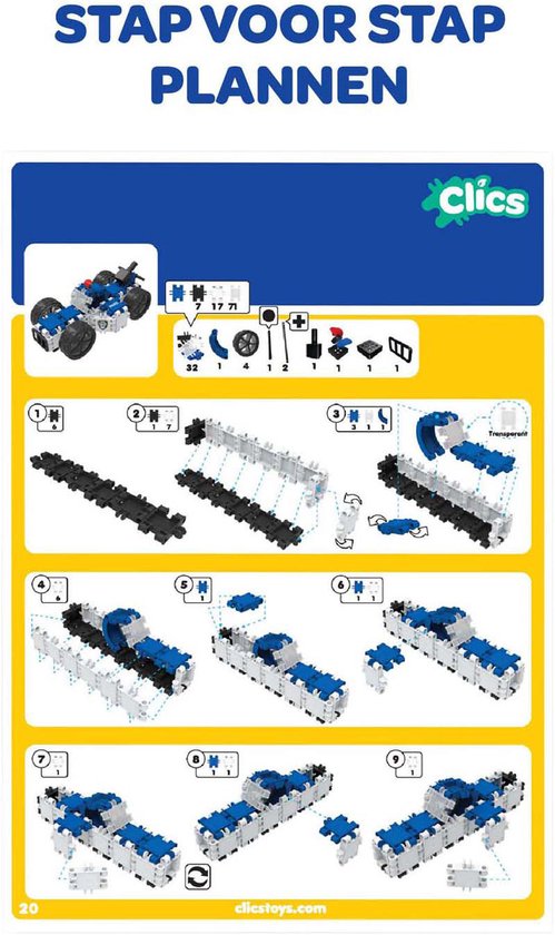 CLICS Bouwboek - 32 IN 1