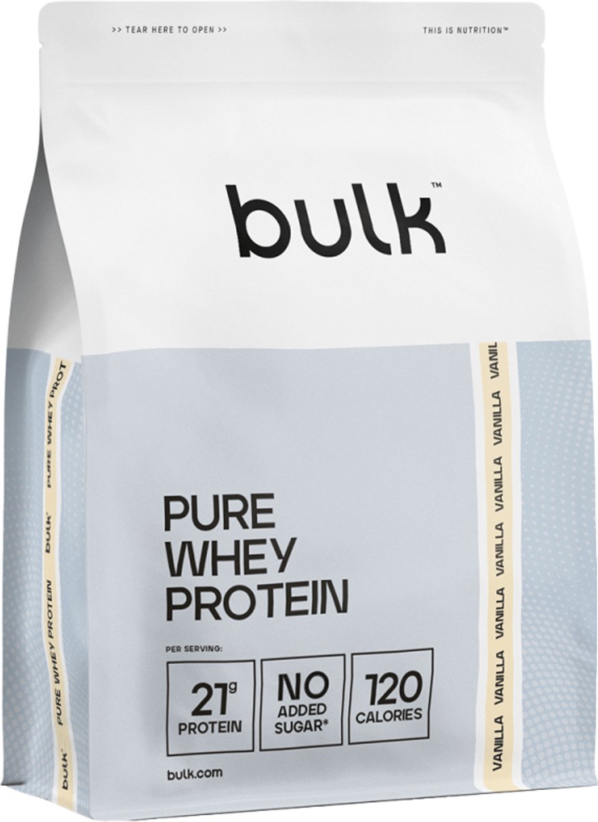 Bulk Pure Whey Protein (900g) Vanilla - Eiwitten - Wei-eiwit concentraat