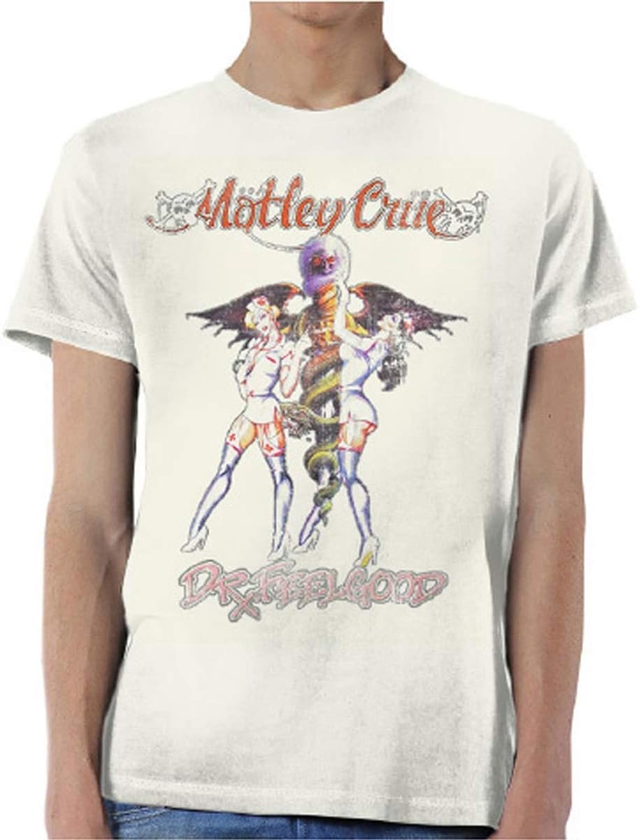 Unisex T-Shirt Neutraal M Vintage Stijl Rockband Stijl