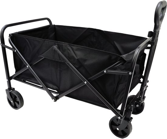 Eurocatch Opvouwbare Bolderkar - Zwart - 75x45x86 cm - tot 100 kg van Merkloos — afbeelding 2