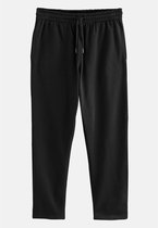 Next - Heren - Joggingbroek met rechte pasvorm, borstelafwerking en open zoom - Zwart