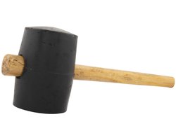 Rubberen hamer - 1250 gram - rond - TOPGEAR