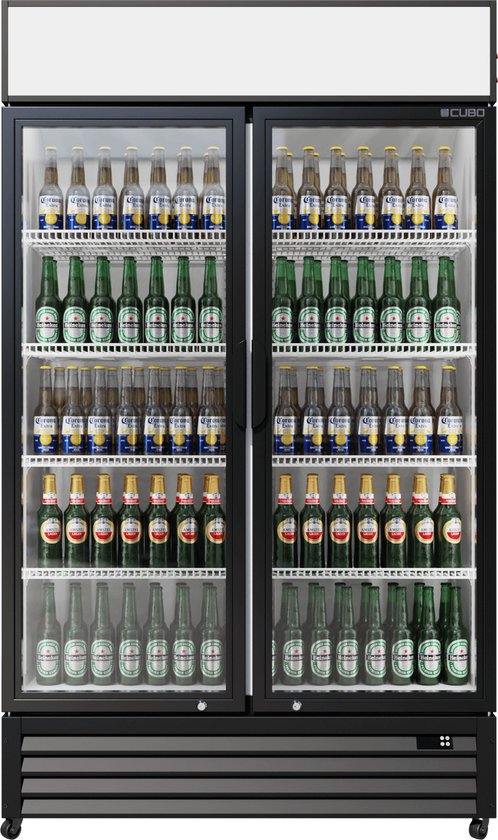 Drankenkoelkast 525L - 2 glazen deuren met luifel voor verkoop - Afsluitbaar - Energiezuinig - CS-690A-EE