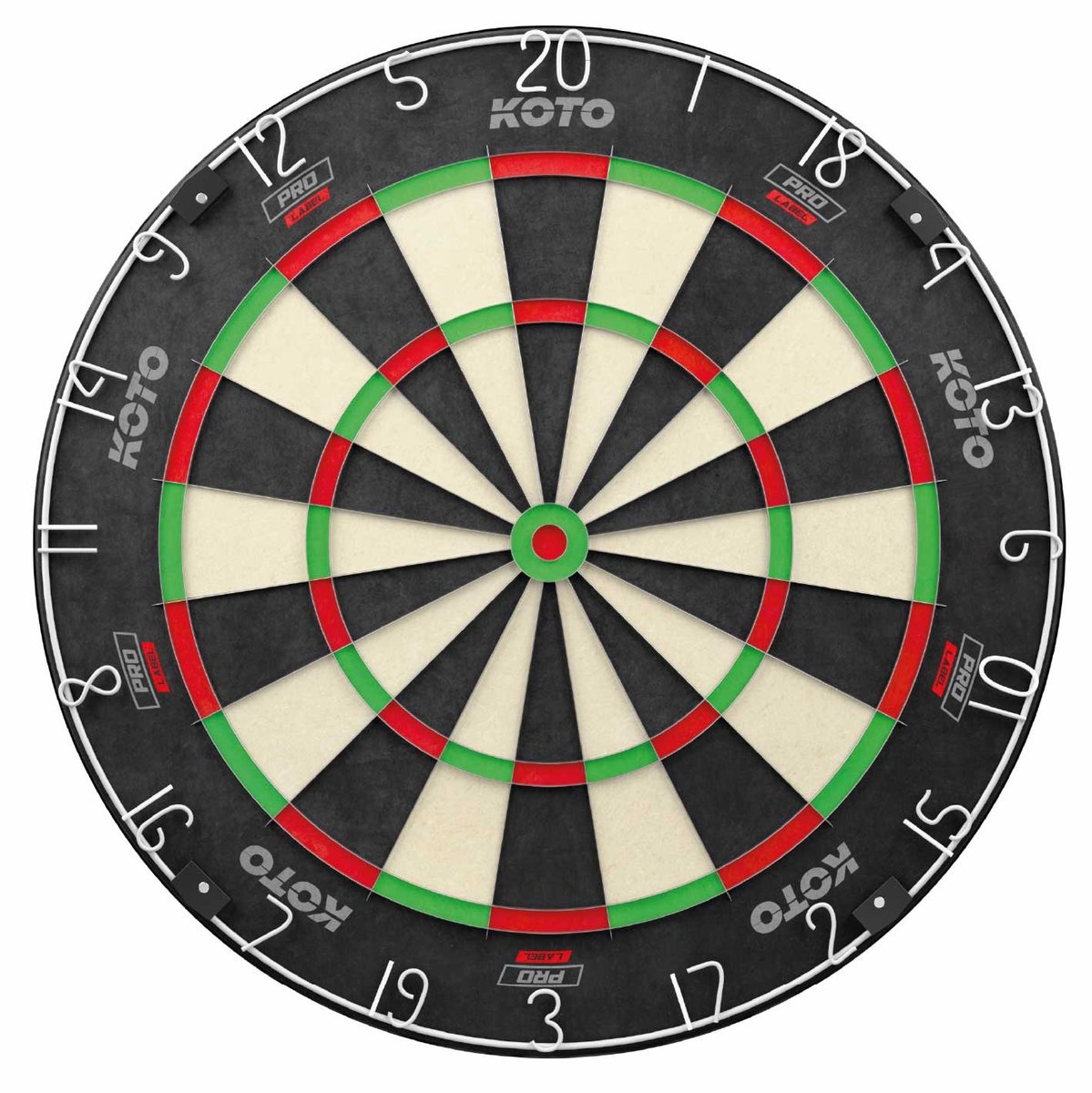 KOTO – King Pro Dartbord – Officiële afmetingen – Met Ophangsysteem – Ultra Dunne Draad - Ideaal Voor Starters