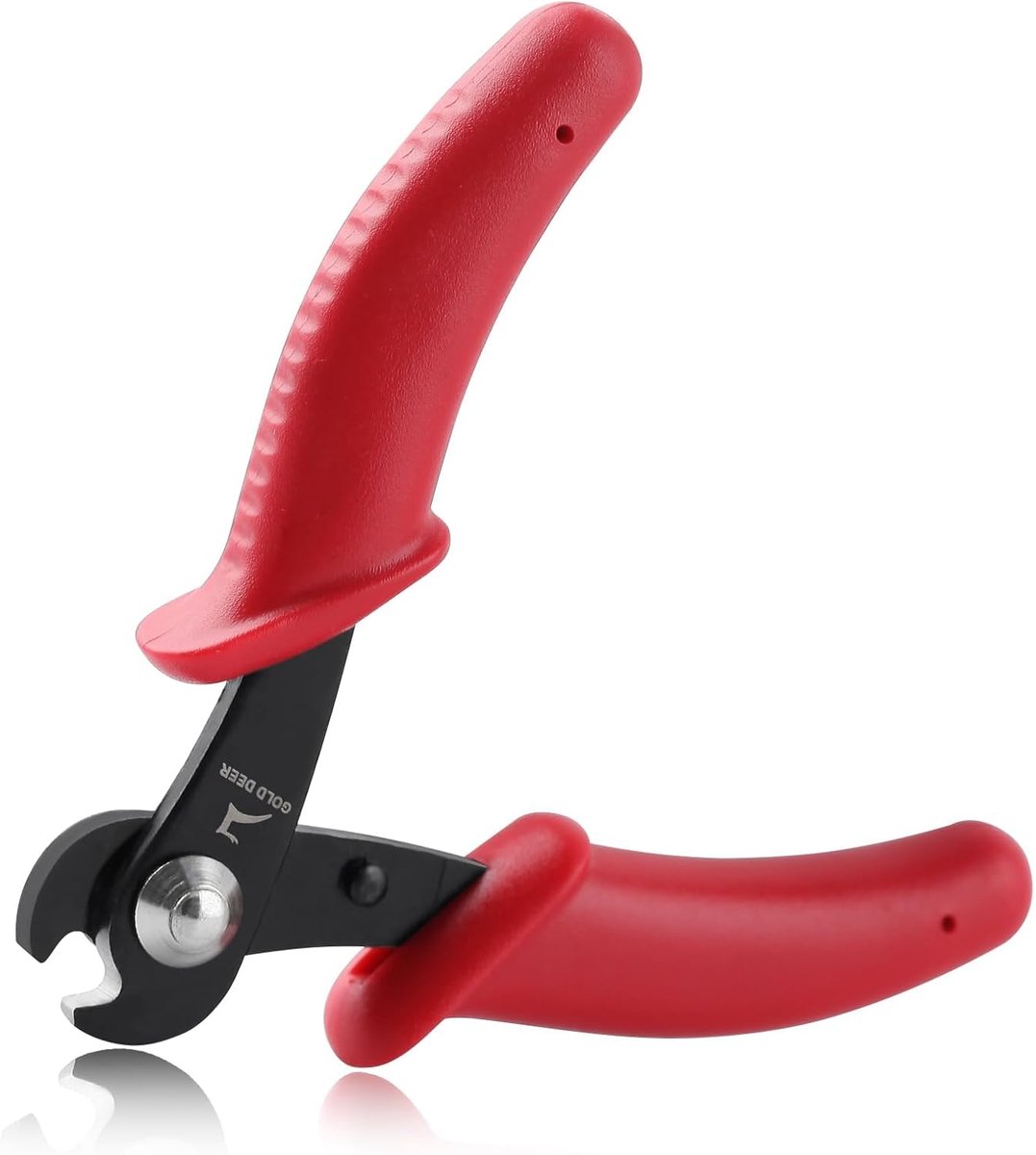 Knip Tang - Sieraden Tang - Draad Knippen - Met Veer - 8 cm - Rood