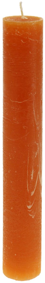 Taper kaarsen donkeroranje effen gekleurd Sunset 34x240mm 4 st, 4 Stüc