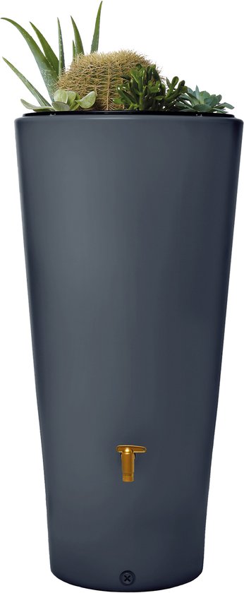Garantia 2in1 Regenton - VASO - 220 liter - antraciet