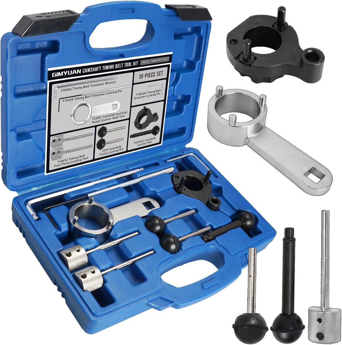 Distributieriem Gereedschap - Motor Timing Set - Vervangen Distributieriem - Nauwkeurig Vergrendelen - 10 Delig