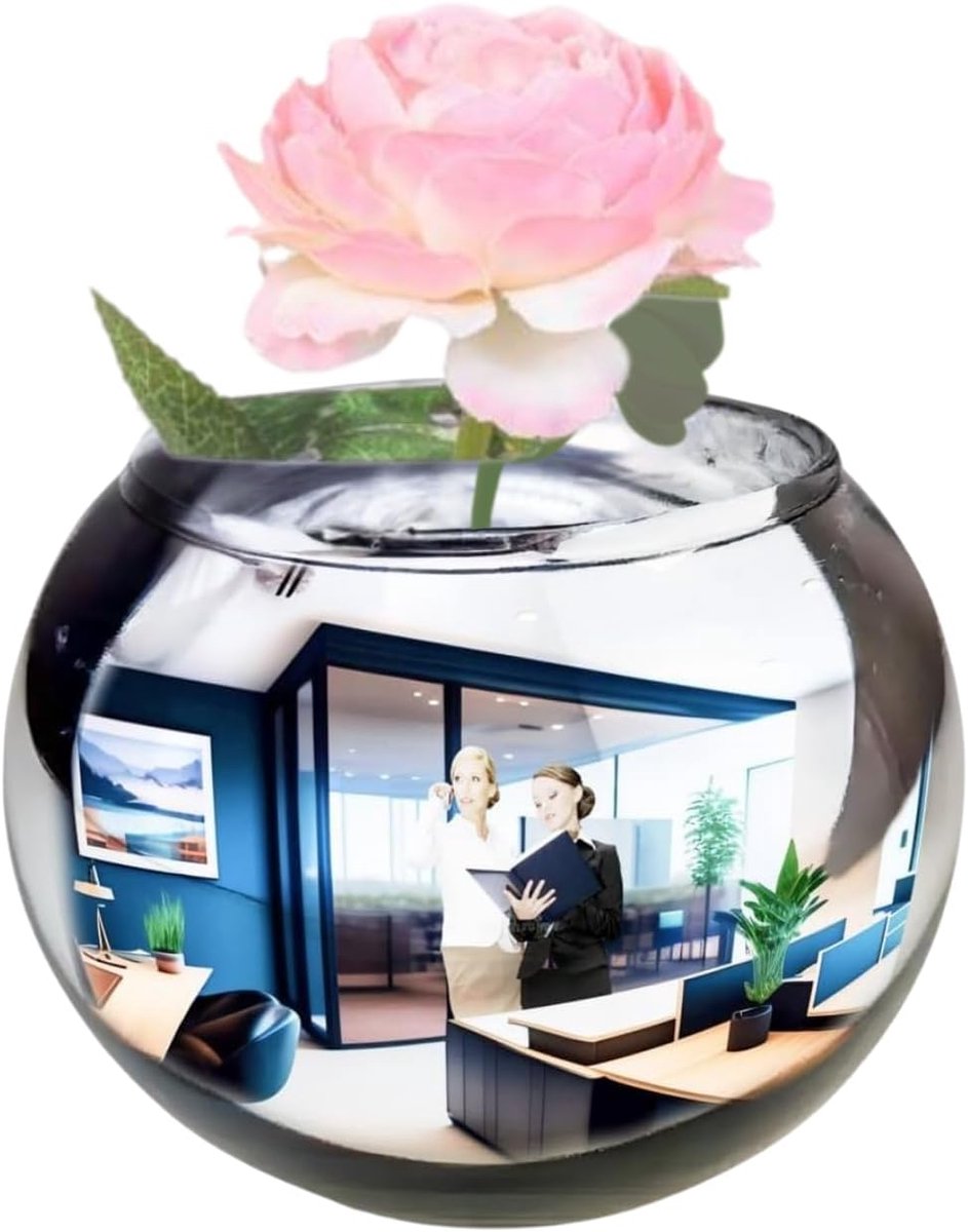 Convexe spiegel - Decoratieve spiegel - Bureau decoratie - Multifunctioneel - 152 cm - Zilver
