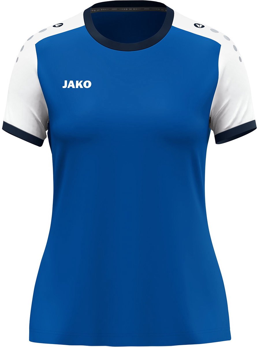 Jako Dynamic Shirt Korte Mouw Dames - Royal / Wit / Marine | Maat: L
