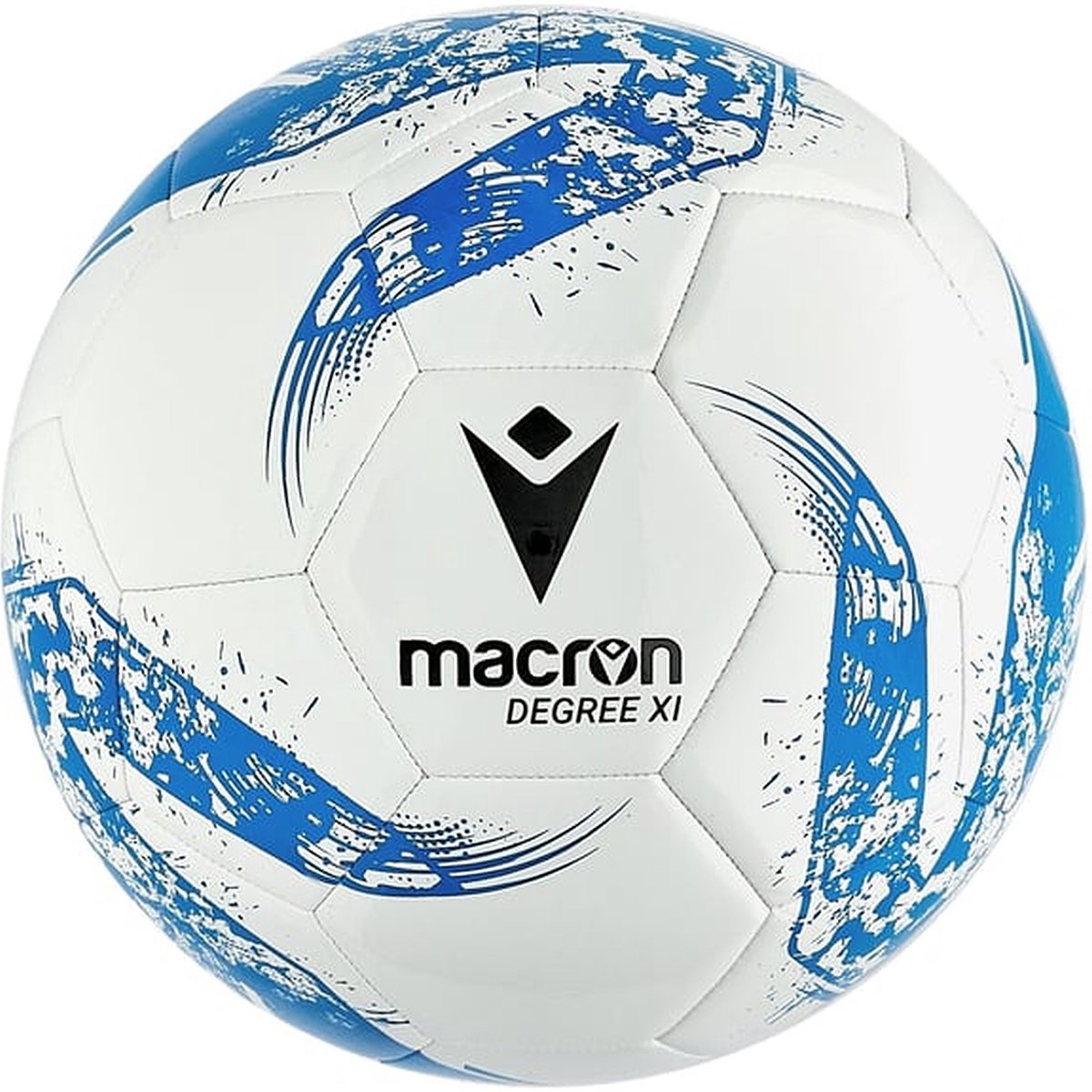 Macron Degree XI (Size 5) Trainingsbal - Wit / Royal | Maat: 5