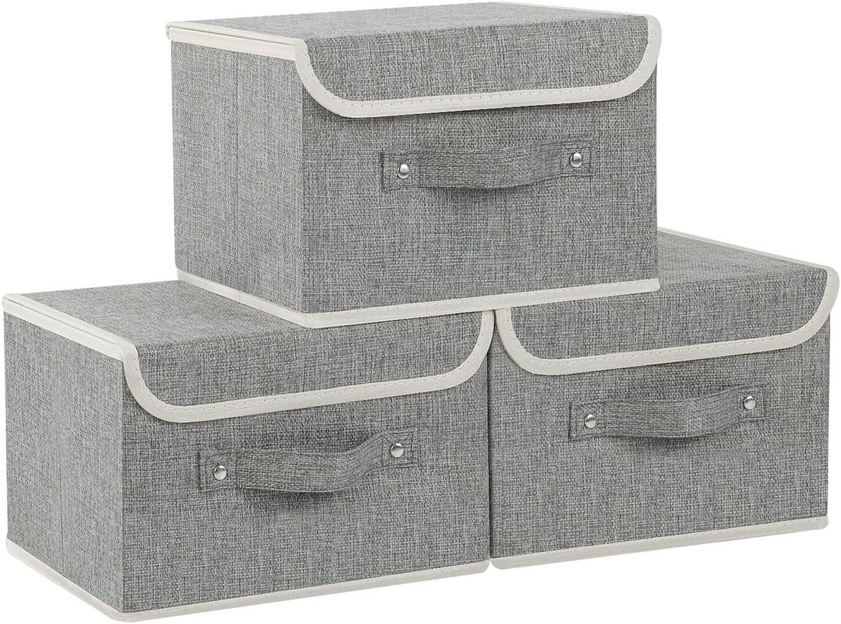Opbergbak Met Deksel - Opbergdoos - Opbergbox - ordelijk