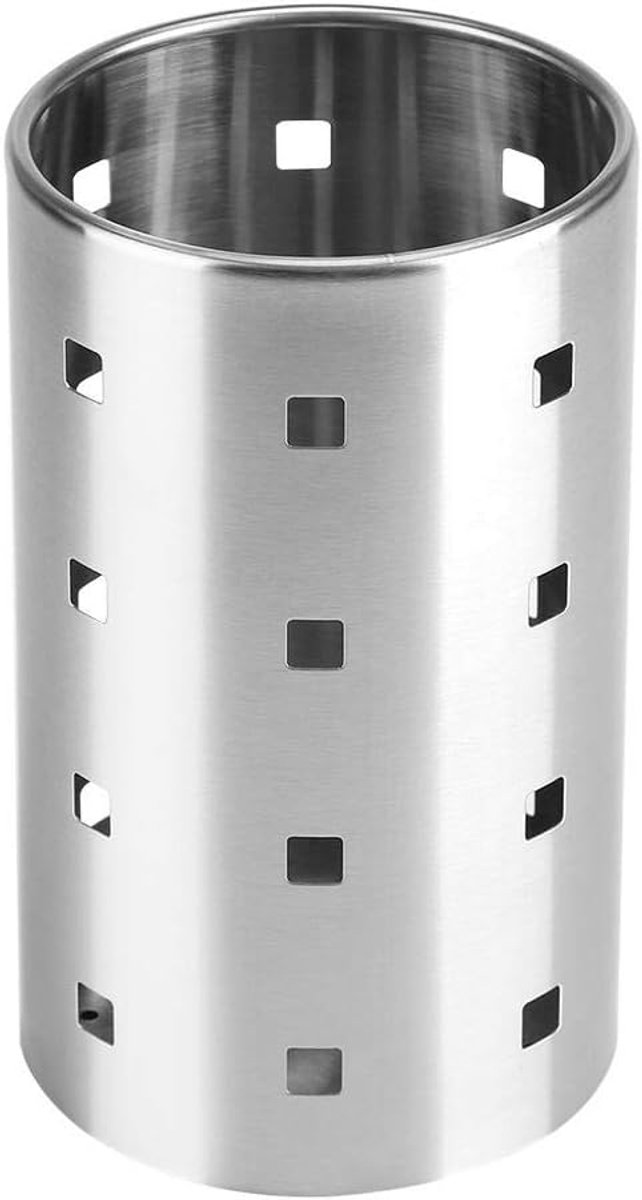 Bestekhouder - Keuken organizer - Keuken drogen - Gepolijst RVS - 10 x 17 cm - Zilver