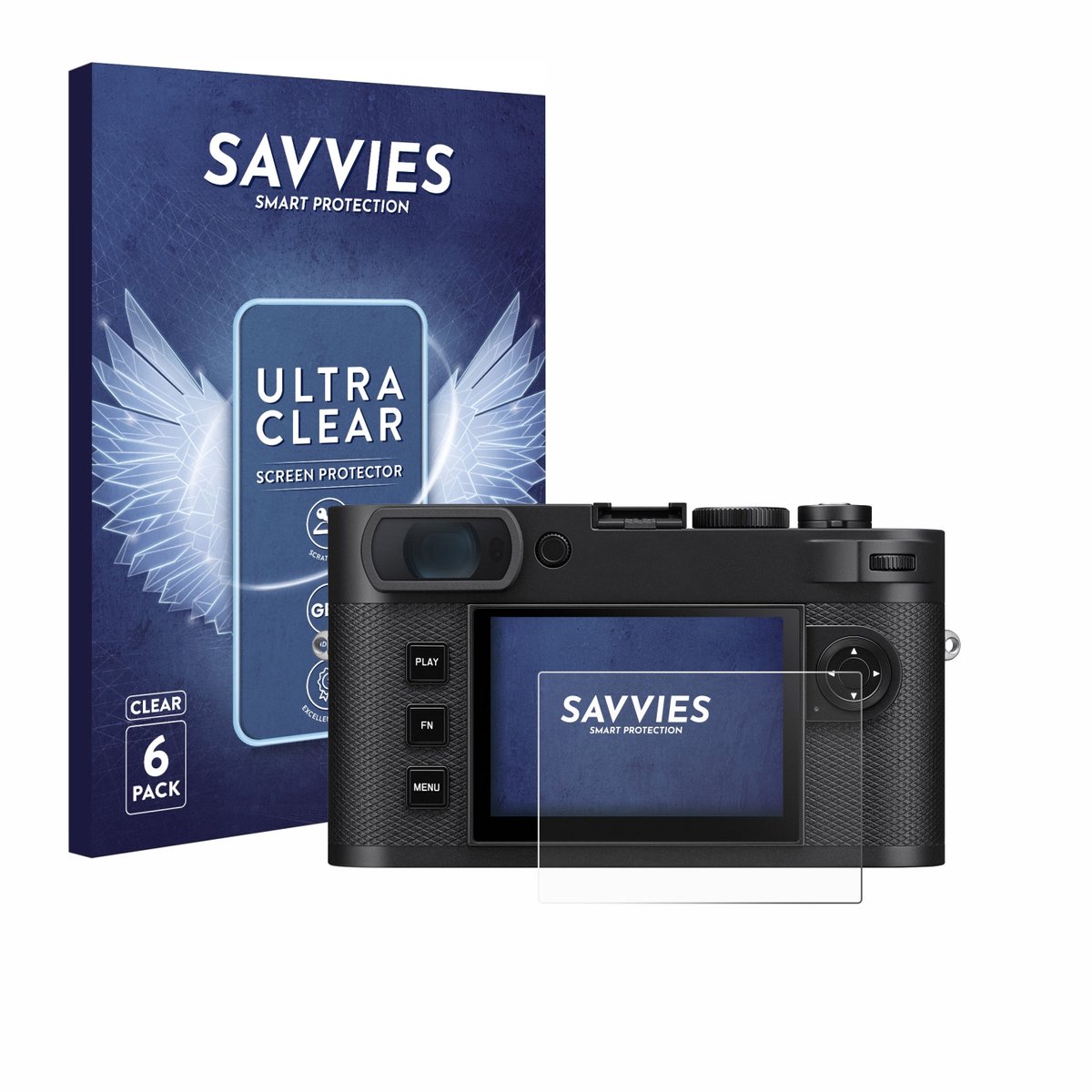 Savvies - Screenprotector voor Leica M EV1 - Folie Beschermfolie transparant 6 Stuks