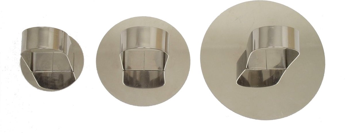 Drukker Dessertring - Uitdrukkingshulp - Taarten Maken - Roestvrij Staal - 5 cm Diameter